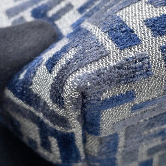 FENDI Roll FF Jacquard 2-way Handbag Size Mini Canvas/Leather Navy - Picture 6 of 12